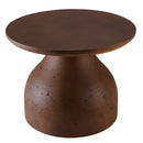 Nestor - Table Basse De Jardin - Fibre De Ciment - Marron