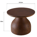 Nestor - Table Basse De Jardin - Fibre De Ciment - Marron