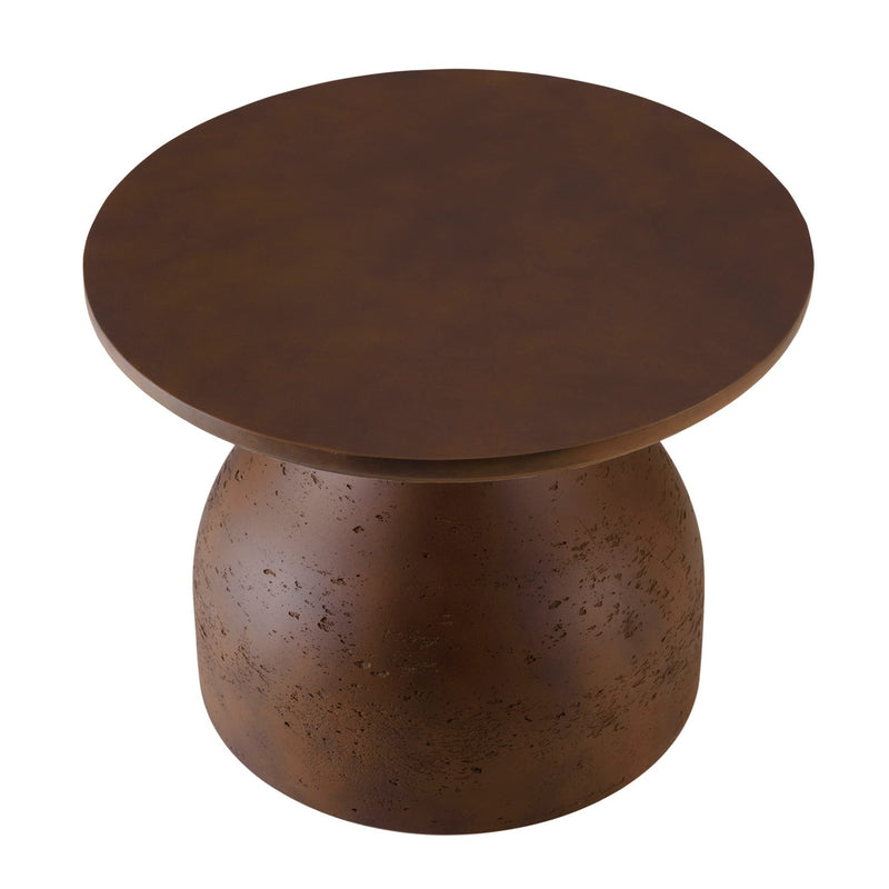 Nestor - Table Basse De Jardin - Fibre De Ciment - Marron