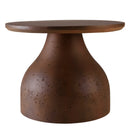 Nestor - Table Basse De Jardin - Fibre De Ciment - Marron