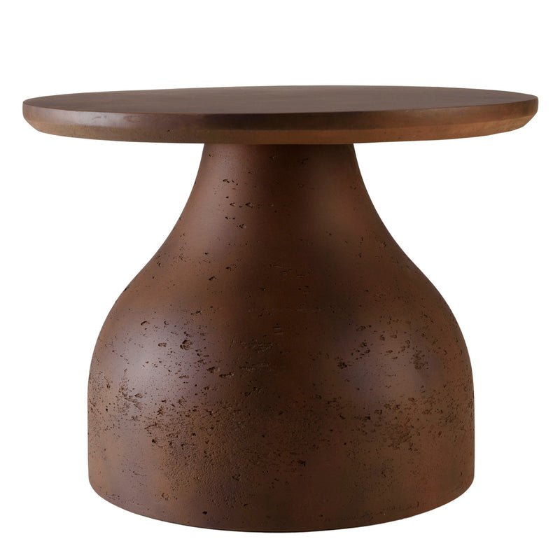 Nestor - Table Basse De Jardin - Fibre De Ciment - Marron