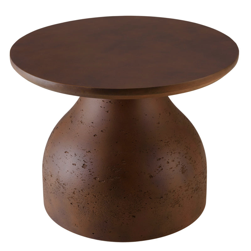 Nestor - Table Basse De Jardin - Fibre De Ciment - Marron