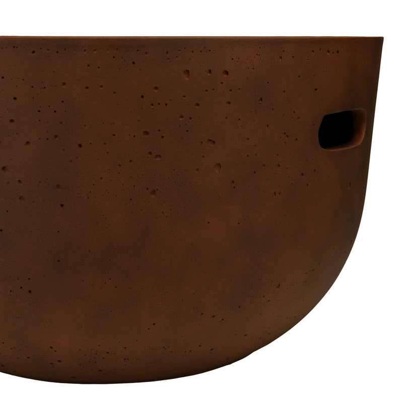 Nestor - Table Basse De Jardin - Fibre De Ciment - Marron