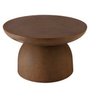 Nestor - Table Basse De Jardin - Fibre De Ciment - Marron