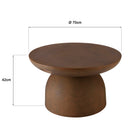 Nestor - Table Basse De Jardin - Fibre De Ciment - Marron