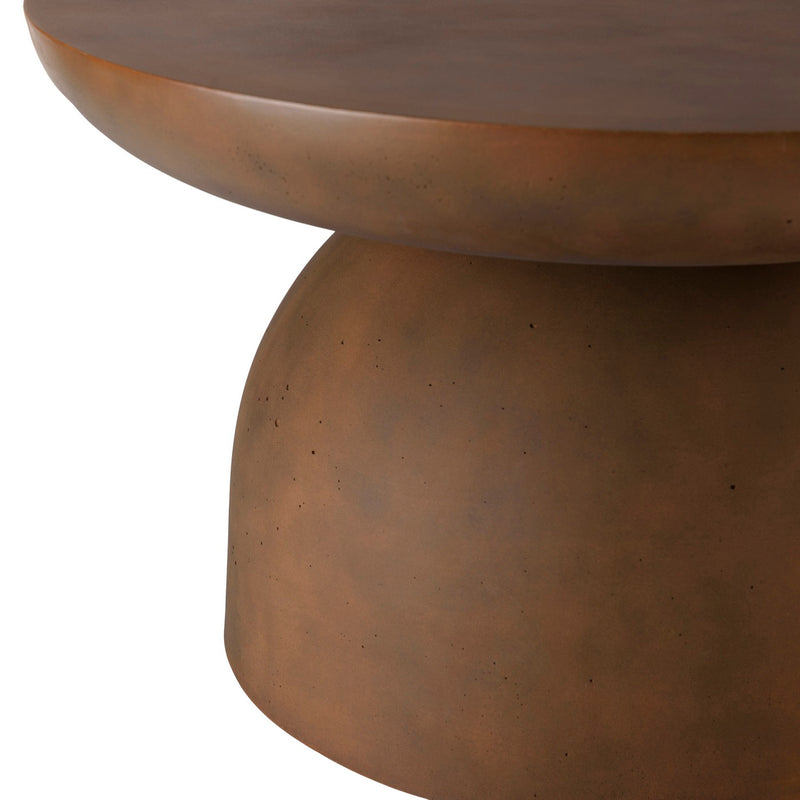 Nestor - Table Basse De Jardin - Fibre De Ciment - Marron