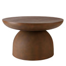 Nestor - Table Basse De Jardin - Fibre De Ciment - Marron