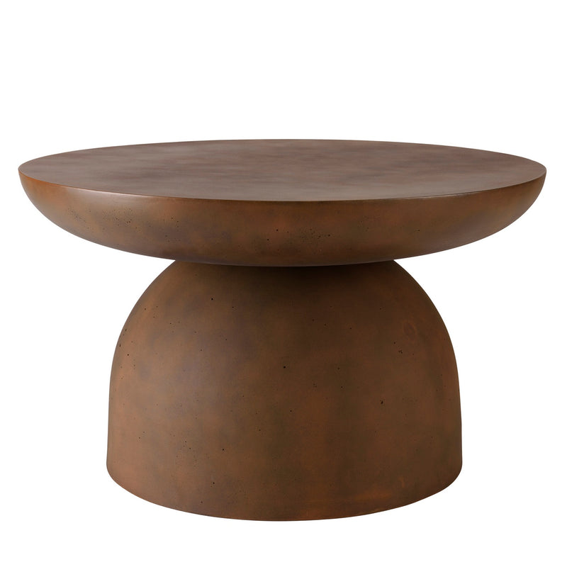 Nestor - Table Basse De Jardin - Fibre De Ciment - Marron