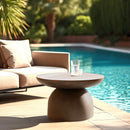 Nestor - Table Basse De Jardin - Fibre De Ciment - Marron