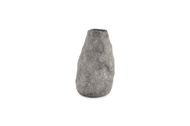 Cave - Vase Anthracite - Grès - Gris