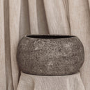 Cave - Plat Décoratif Anthracite - Grès - Gris
