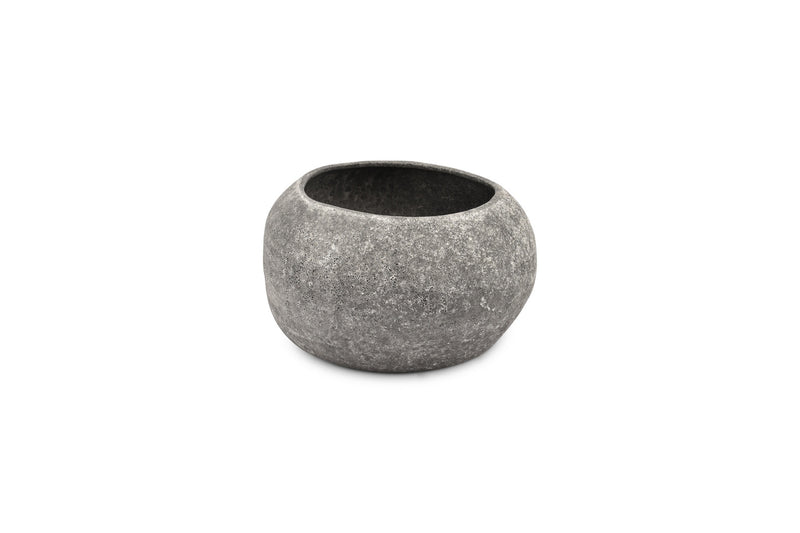Cave - Plat Décoratif Anthracite - Grès - Gris