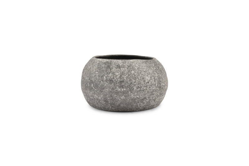 Cave - Plat Décoratif Anthracite - Grès - Gris