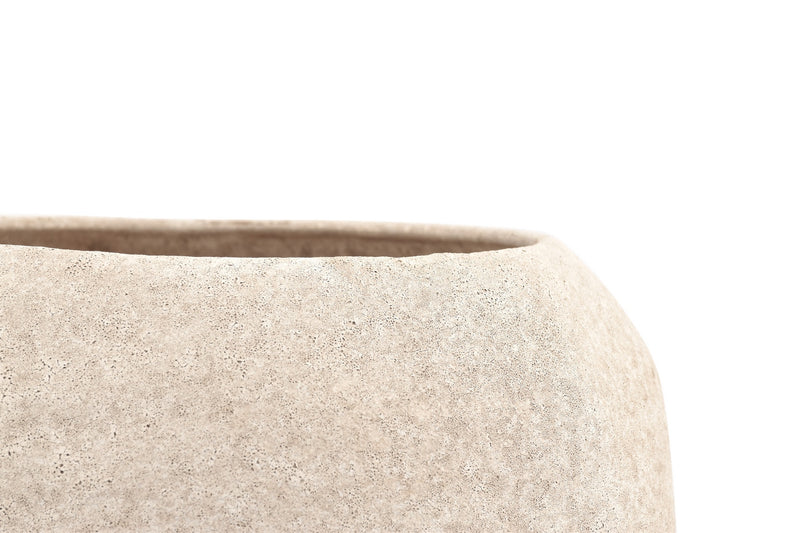 Cave - Plat Décoratif - Grès - Beige