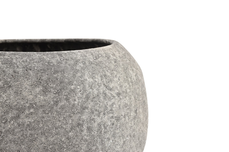 Cave - Plat Décoratif Anthracite - Grès - Gris