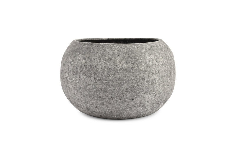 Cave - Plat Décoratif Anthracite - Grès - Gris