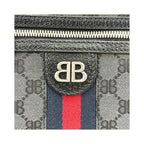 Sac Porté Épaule Balenciaga X Gucci The Hacker Project Zip Messenger Mini Toile - Noir