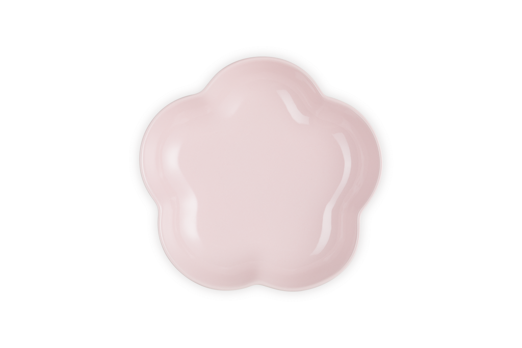 Plat Fleur Céramique - 21Cm - Chiffon Pink