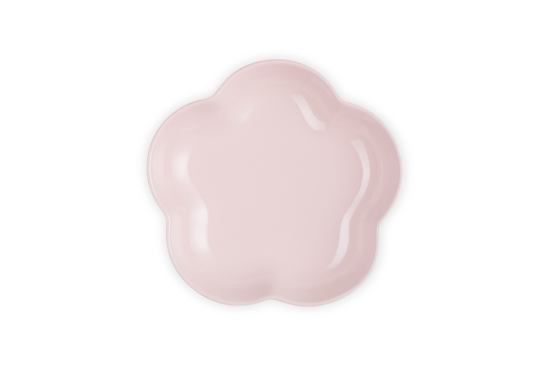 Plat Fleur Céramique - 21Cm - Chiffon Pink