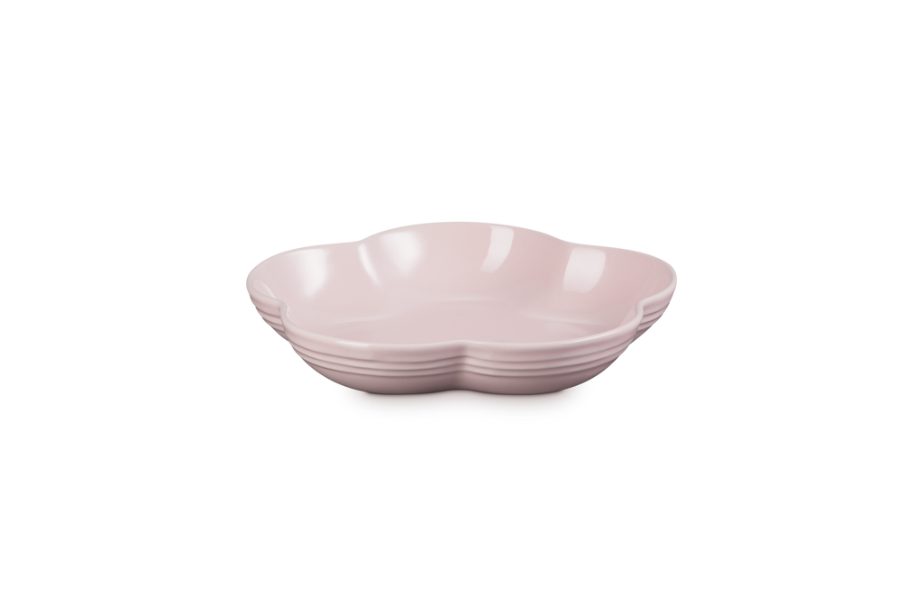 Plat Fleur Céramique - 21Cm - Chiffon Pink
