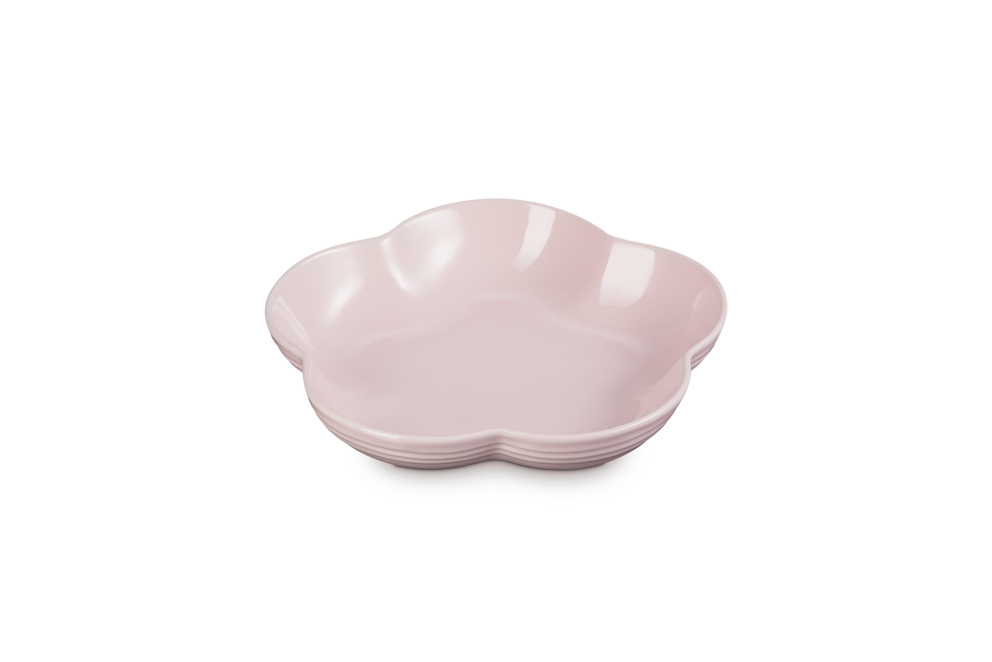 Plat Fleur Céramique - 21Cm - Chiffon Pink