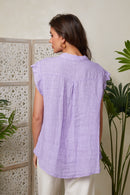 Autour Du Lin - Camisa - Lila - Mujeres