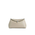 Toteme - T-Lock Leather Pouch - Women - Cream