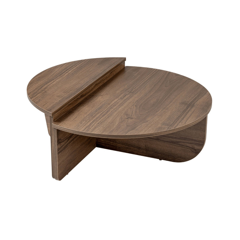 Table Basse Multiniveaux - Podium - Bois Foncé