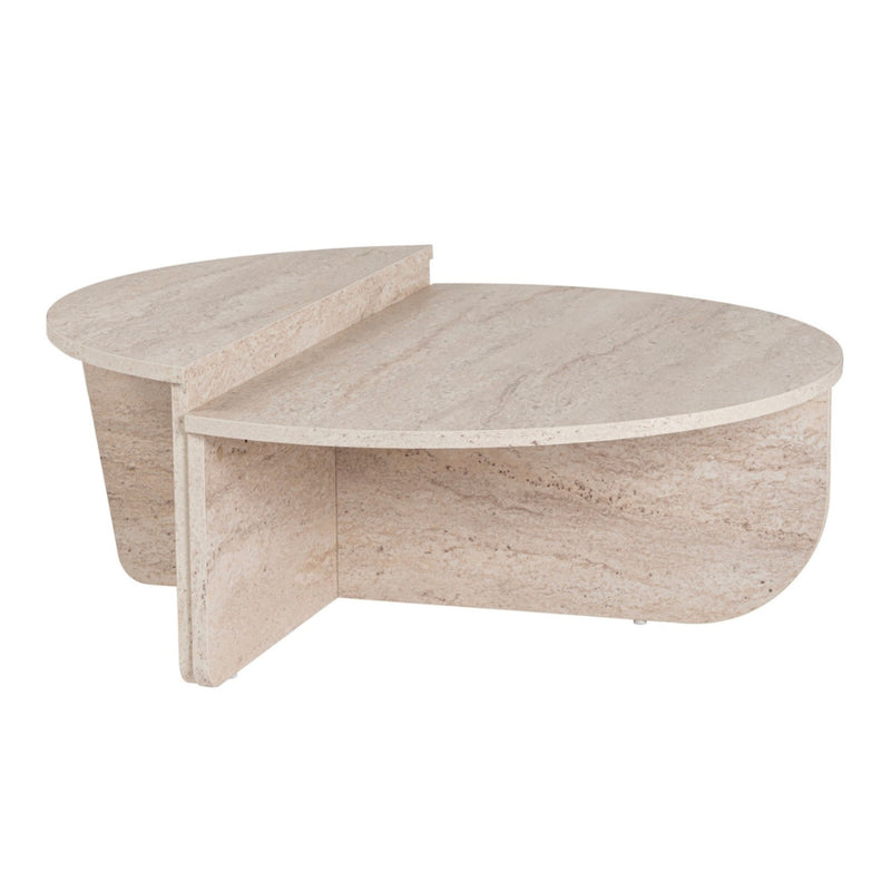 Table Basse Multiniveaux - Podium - Travertin