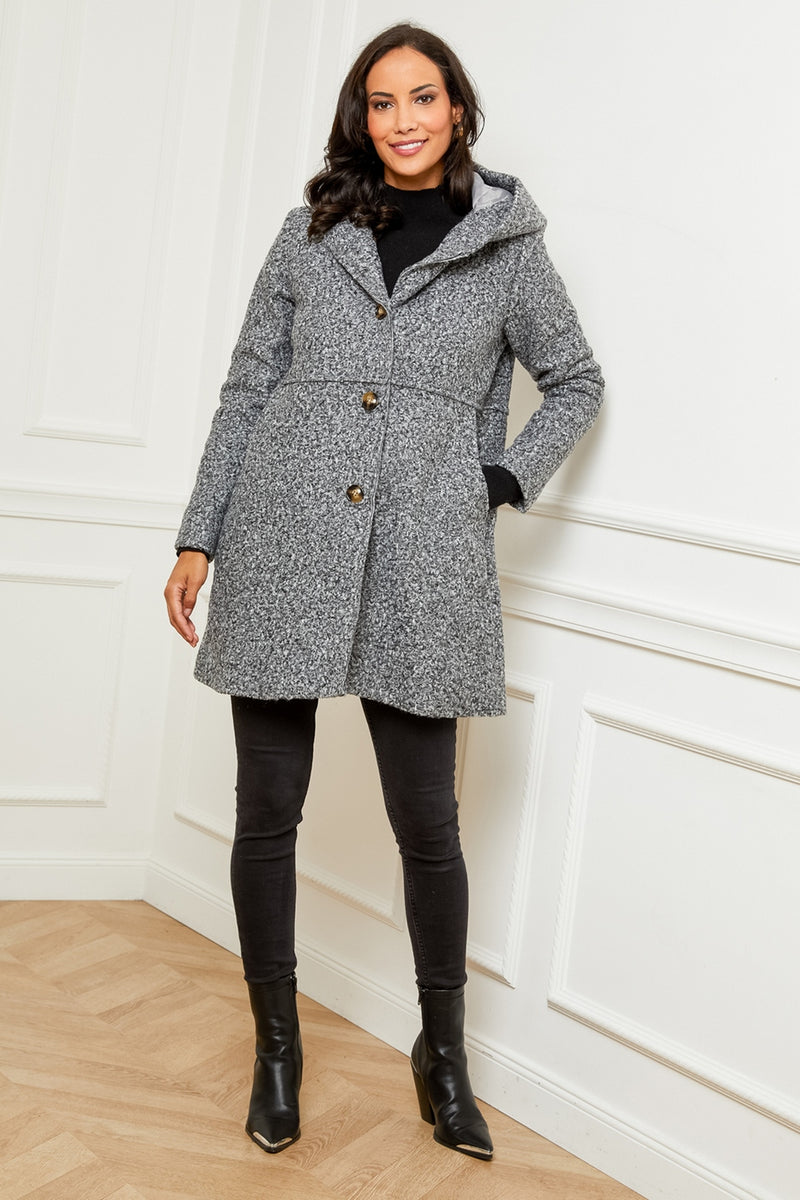 Coat 8219 - Grey