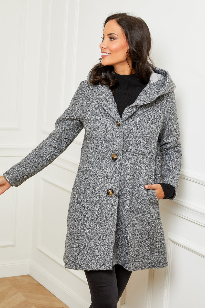 Coat 8219 - Grey