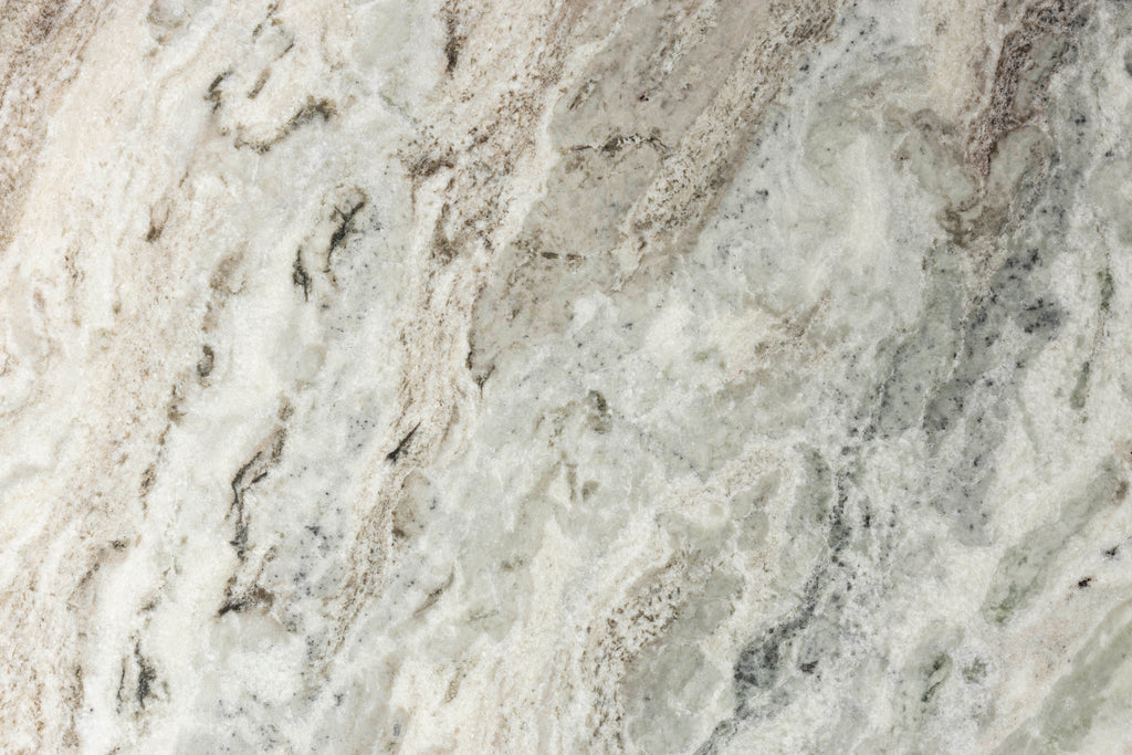 Clayton - Side Table - Solid Marble - Green/Grey