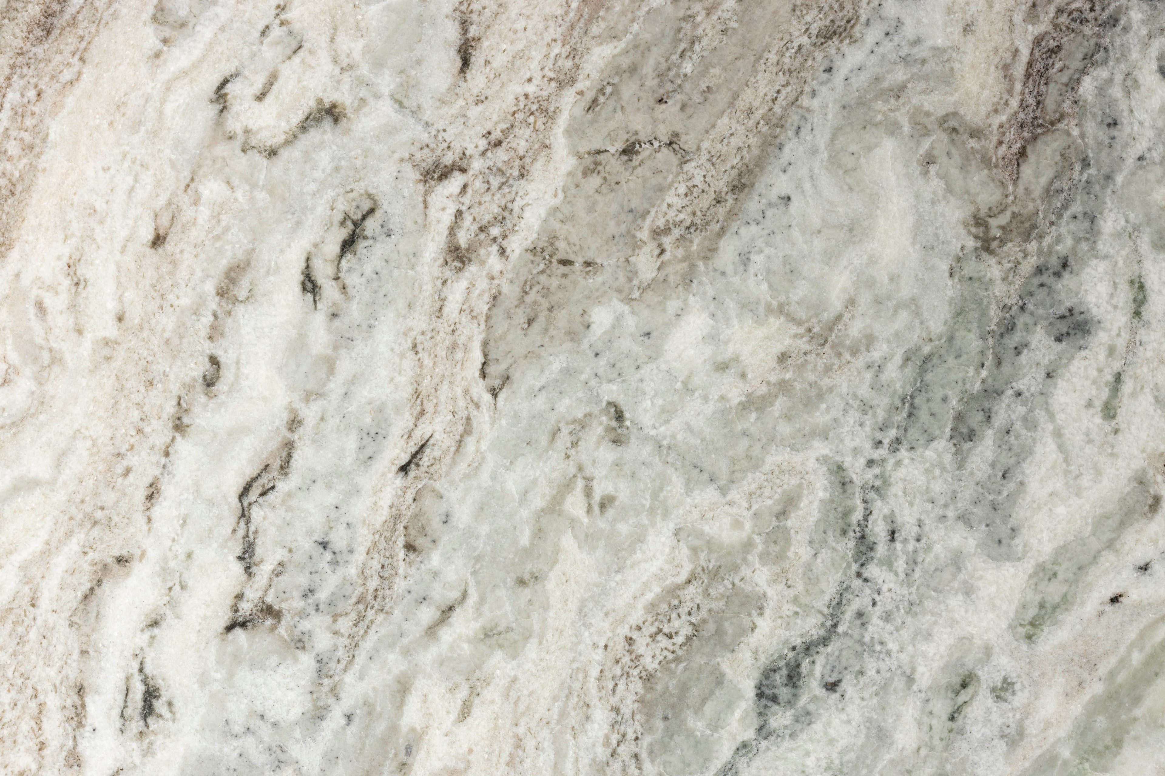Clayton - Side Table - Solid Marble - Green/Grey