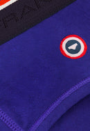 Slip Bleu En Coton Avec Cocarde - Terrible Indigo