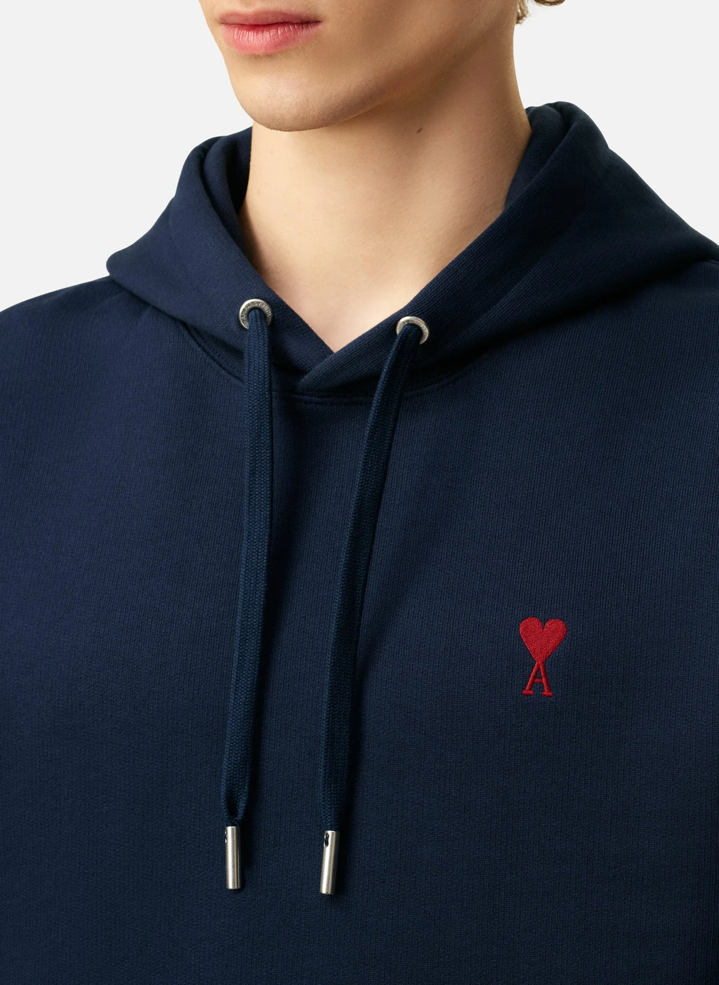 Ami Paris - Sudadera con capucha Ami De Coeur – Azul Rojo