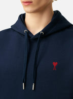Ami Paris - Sudadera con capucha Ami De Coeur – Azul Rojo