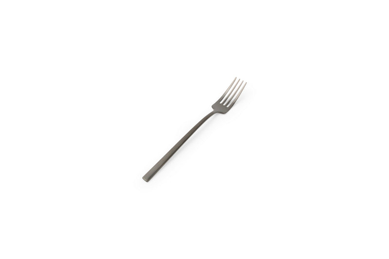 Terno - Set De 6 Fourchettes À Dessert - Inox - Noir