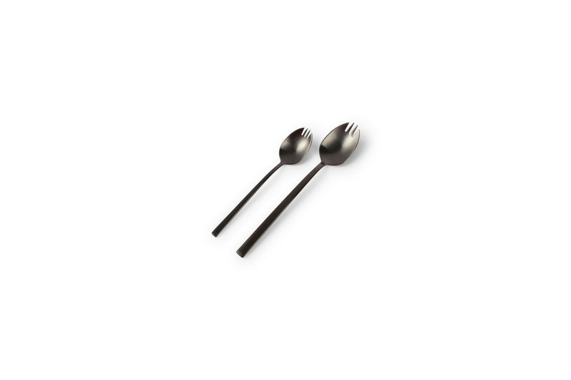 Terno - Set De 6 Fourchettes Apéro - Inox - Noir