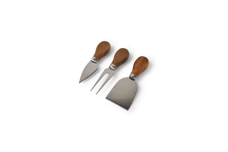 Fromage - Set De 3 Couteaux À Fromage - Inox - Argent
