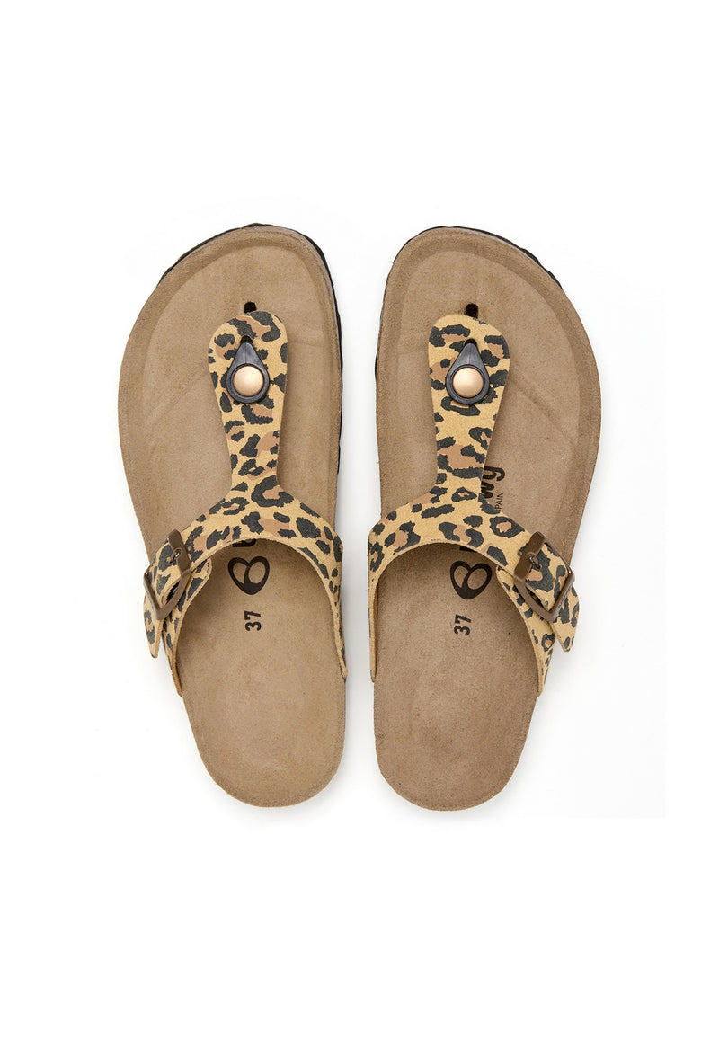 Chanclas marrones - Mujer