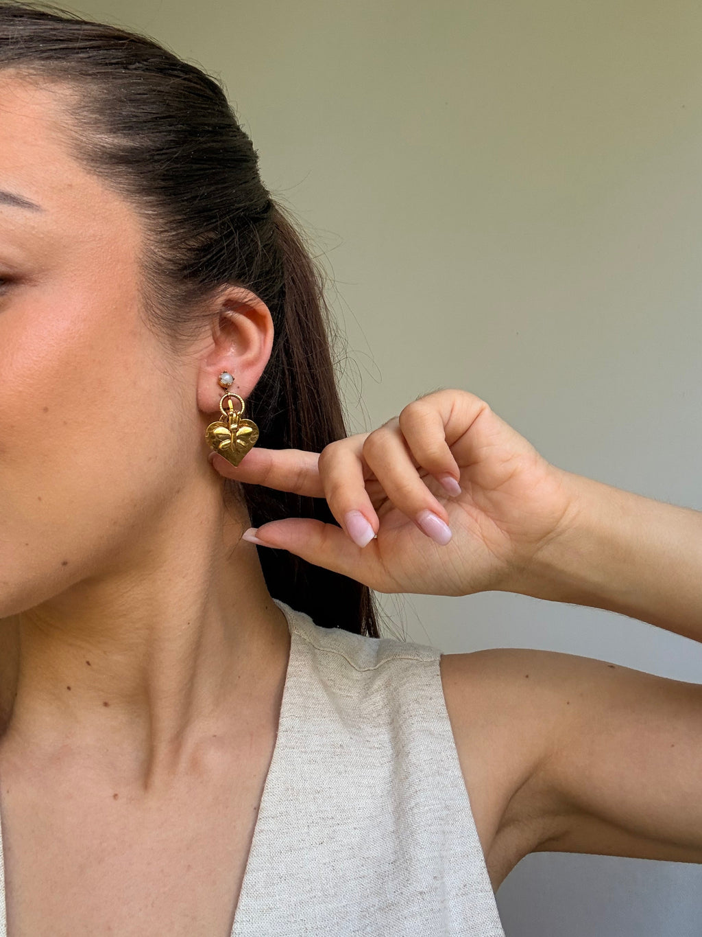 Zoé Coste Vintage Earrings - Gold-Tone Drop