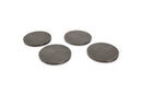 Charm - Set De 4 Sous-Verres Nervurés - Aluminium - Noir