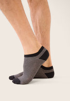 Socquettes Tonnerre Marinière - Noir Gris