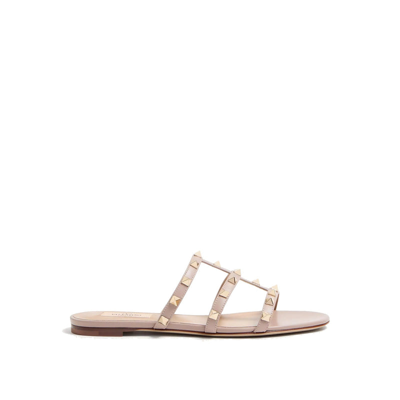 Sandales - Valentino Garavani Rockstud Slide - Pink