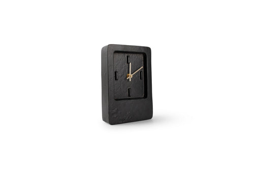 Zone - Horloge De Table Edge - Aluminium - Noir