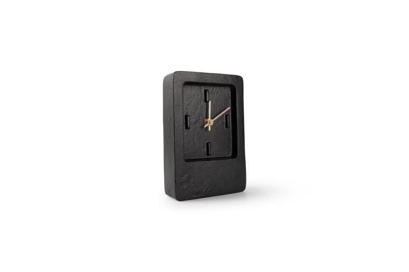 Zone - Horloge De Table Edge - Aluminium - Noir