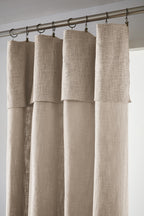 Adjustable Curtain + Rings - Cotton - Slub Sistine - Pampa