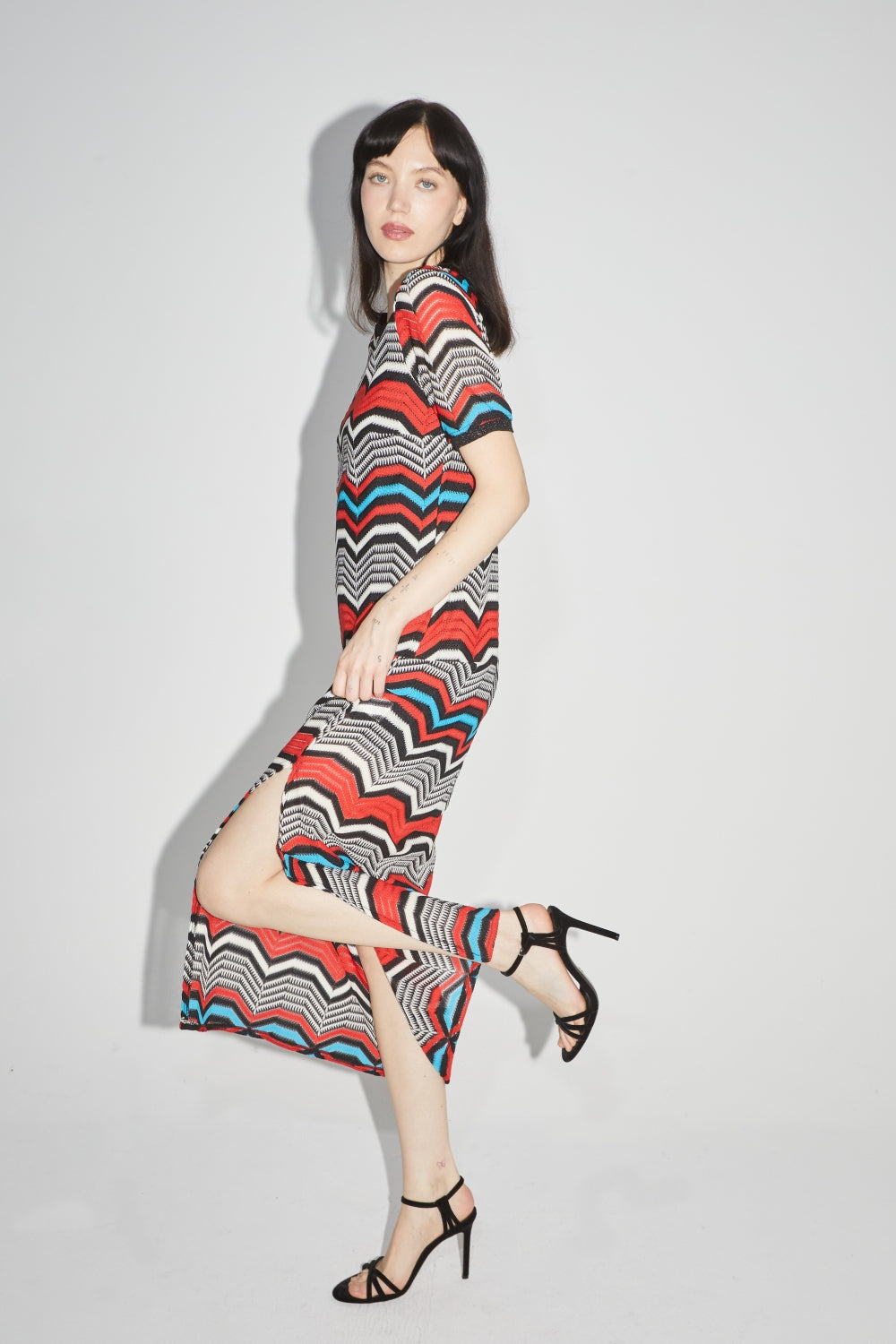 La Maxi Robe Annalisa Zigzag Rouge