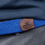 Ceinture Tressée Élastique Bleu Roi