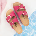 Sandalias fucsia - Mujer